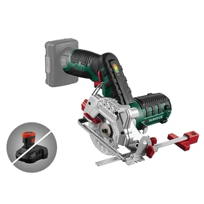 Image of Parkside Cordless Circular Saw, 12V, 85mm Blade Length, Spindle Lock, LED Work Light, Compatible with X 12V Team Series (without Battery and Charger)