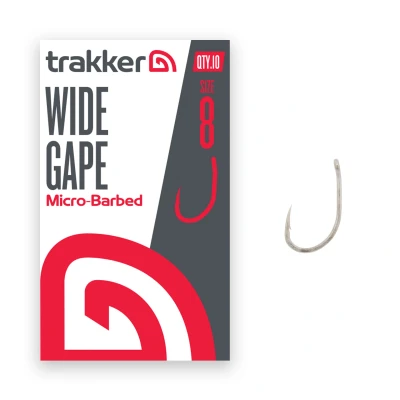 Image of Trakker Wide Gape hooks Micro Barbed Size 8 (10 pieces) Carp