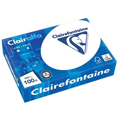 Image of Clairefontaine Copying Paper Clairalfa/1950 DIN A4 White 100 g/m2 500 Sheets