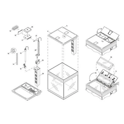 Image of Askoll Pure Pump 300 Spare for Aquarium M   L   XL