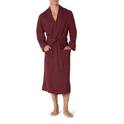 Image of Amazon Essentials Men&#039;s Lightweight Waffle Robe (Available in Big &amp; Tall), Rich Burgundy, XL XXL