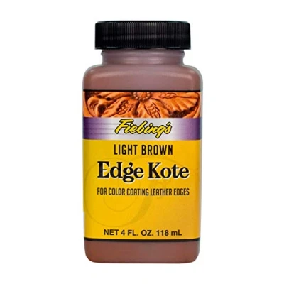 Image of Fiebings Edge Kote Finisher 4 oz Bottle (Light Brown)