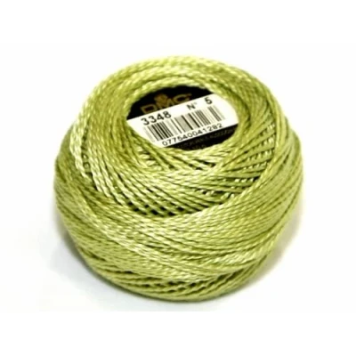 Image of DMC Cotton Perle Thread Size 5 3348 per 10 Gram Ball