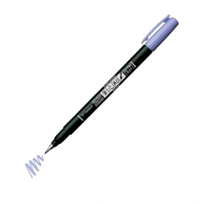 Image of Tombow Brush Pen Fudenosuke pastel for black paper, lavender