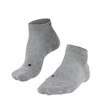 Image of FALKE Men&#039;s GO2 Short M SSO Cotton Anti Blister 1 Pair Golf Socks, Grey (Light 3400), 8 9