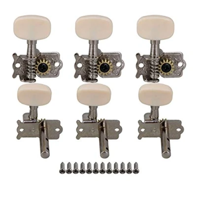 Image of Yibuy 3R3L Guitar Machine Heads Tuner Tuning Pegs with 12 Screws