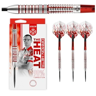 Image of Harrows Damon Heta &#039;Series 2&#039; 90% Tungsten Steel Tip Darts Set (21, Grams)