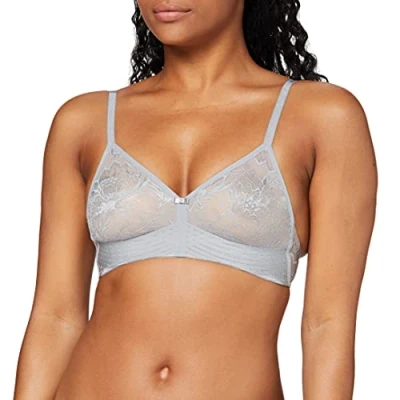 Image of Triumph Women&#039;s Amourette Charm N01 Wireless Bra, Grey, 34B (Size: 75B)