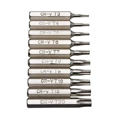 Image of Saddgo 10PCS for CR V Torx Screwdriver Bits Set T3 T7 T8 T9 T10 T15 T20 Mobile Cry