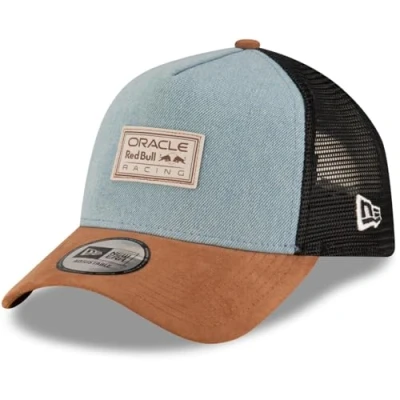 Image of New Era Red Bull Austin 9Forty AFrame Trucker Adjustable Unisex Cap, Navy Blue, Talla Única, One size