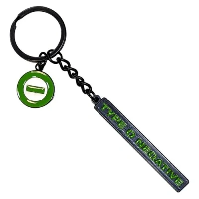 Image of Rock Off officially licensed products Type O Negative Text band Logo Keychain One Size
