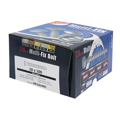 Image of TIMCO Multi Fix Bolt Countersunk Exterior Silver 8.0 x 100/M10