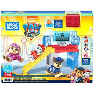 Image of Mega Bloks PAW Patrol Pup Pack HDX93, Bundle Building Toys for Toddlers, 17pieces