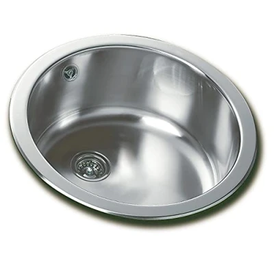 Image of Teka Eline 180 mm Round Basin Sink with 1 45 cm Stainless Steel