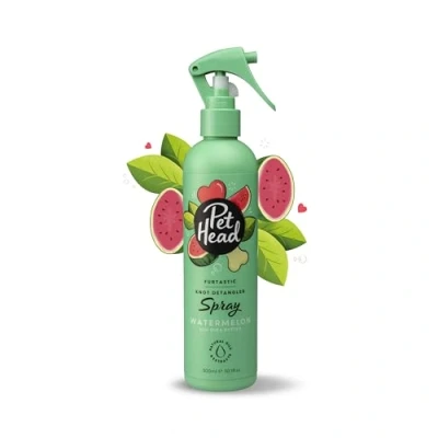 Image of Pet HEAD Dog Spray 300ml, Furtastic, Watermelon Scent, Knot Detangler, Best for Smelly Dogs, Care Long, Tangly Curls &amp; Coats, Professional Waterless Grooming, Gentle Formula Puppies