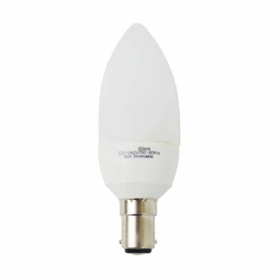 Image of Status 7 W Small Bayonet Cap Low Energy Candle Bulb White