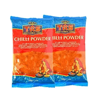 Image of TRS Chilli Powder 100G Spices Lal Mirch Red Hot Indian Origin (Pack of 2)