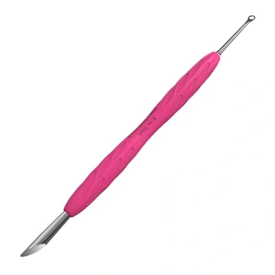Image of STALEKS UNIQ PQ 11/2 Double Manicure Instrument with Silicone Grip (Ring + Hoof Sticks)