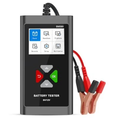 Image of BM580 6V 12V Car Battery Tester, Alternator Tester Cranking Test Charging Loding for Motorcycle ATV SUV Boat