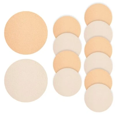 Image of 14 Pcs round makeup sponge, sponge,make up sponges,foundation sponge,makeup sponges,make sponges for foundation,puff paint,for All Skin Types Wet and Dry Dual Use (Pink)