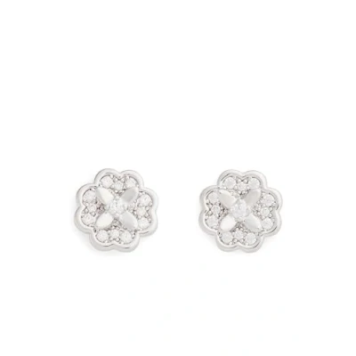 Image of Kate Spade New York Mini Studs, Clear/Silver