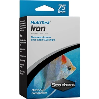 Image of Seachem MultiTest Iron Test Kit ,WHITE,75 Tests