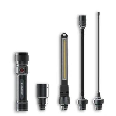 Image of Ledlenser Workers Friend Rechargeable 4 in 1 Quick Connect Portable USB Work Light, 280 Lumen Inspection Lamp, Magnetic, Flexible, Up to 5.5H Battery, LED Lamp for DIY Workshop Garage Mechanic