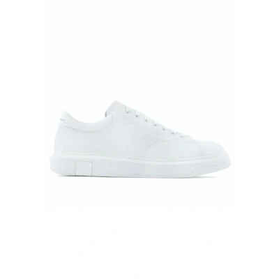 Image of Armani Exchange Trainers, Men&#039;s, Size: 10.5, White Imitation leather/ textile