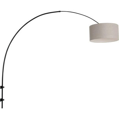 Image of Sparkled Light Wall Lamp with Shade Matt Black, Grey