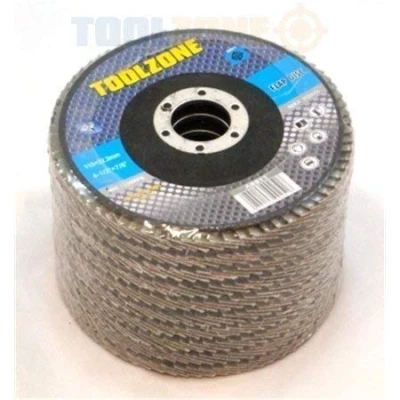 Image of Trade Quality 115mm 4 1/2&quot; inch 40 Grit Sanding Flap Disc (12 pack) AB010