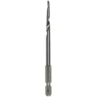 Image of KAKURI Taper Drill Bit for Wooden Nails 13/64 inch (5mm), 1/4 Hex Shank, Titanium Coated