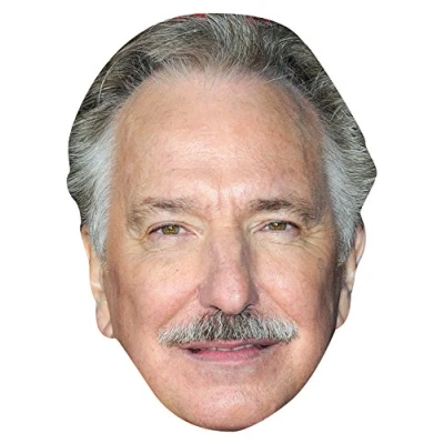 Image of FoxyPrinting ALAN RICKMAN JB Actor Movie Tv Celebrity Cardboard Party Face Mask Fancy Dress