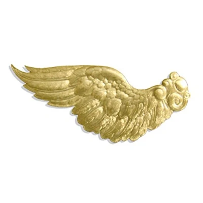 Image of Kunze A068716011 Angel Wings 18.5 x 7 cm Pack of 4 Embossed Paper Gold