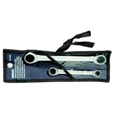 Image of KS Tools 503.4552 GEARplus double ratchet ring spanner set, 2 pcs