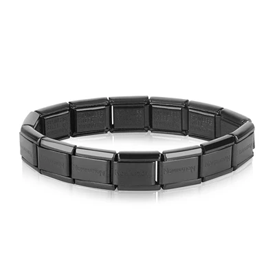 Image of Nomination Charm (Gunmetal Black) Starter Bracelet Size: 11cm/13 links