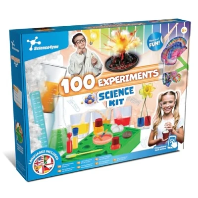Image of Science4you 100 Science Experiments for Kids Have Hours of Fun with this Educational Kit, Learn Physics, Chemistry, Geology &amp; Biology, Toys, Gifts Boys Girls 8 9 10 11+