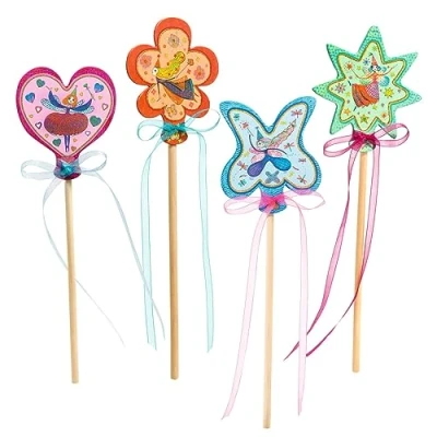 Image of DJECO Varitas mágicas para crear Hadas Magic Wands to Create Fairies (37950), Multicoloured