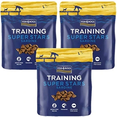 Image of Fish 4 Dogs Super Star Training Treats, 150g, Pack of 3