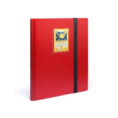 Image of Leuchtturm 369505 TCG Album Slim with 20 sheets for 360 trading cards such as Pokémon or Digimon softcover red black
