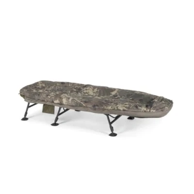 Image of Nash Indulgence HD40 Sleep System 6 Legs Camo Stretcher (Incl. Duvet) Bedchair