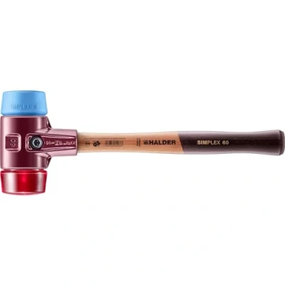 Image of Halder 3016060 &quot;Simplex Soft Face TPE Soft/Plastic&quot; Mallet, Multi Colour, 60 mm
