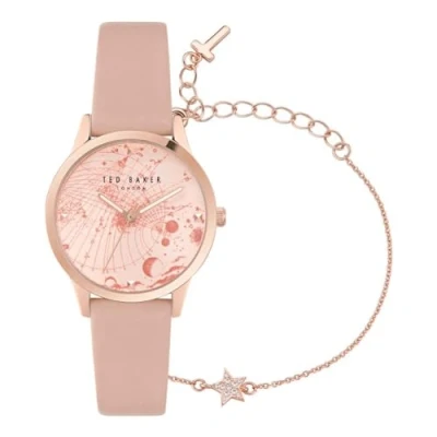 Image of Ted Baker BKGFW2301 Ladies Fitzrovia Watch and Bracelet Gift Set