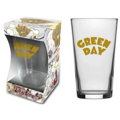 Image of razamataz Green Day Beer Glass Dookie Pint 570 ml