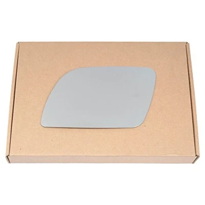 Image of Less4spares Wing Mirror Glass Left Compatible with VW Polo 2002 2005 STICK ON Passenger Near Side Convex