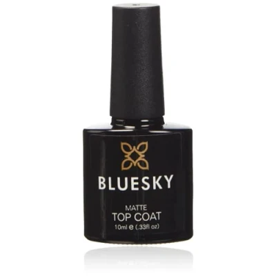 Image of Bluesky Gel Nail Polish, Matte Top Coat, 10 ml (Requires Curing Under UV/LED Lamp)