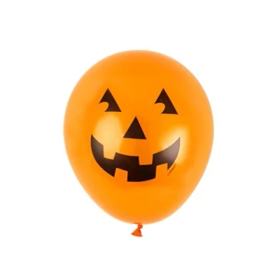 Image of Unique Party 80351 9&quot; Latex Pumpkin Halloween Balloons, Pack of 10