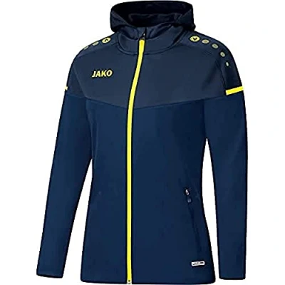 Image of JAKO Women&#039;s Champ 2.0 Hooded Jacket, Citro/Citro Light, 44 (EU)