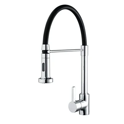 Image of Bristan LQR PROSNK C Liquorice Professional Kitchen Sink Mixer Tap with Pull Out Hose and Spray Function, Chrome