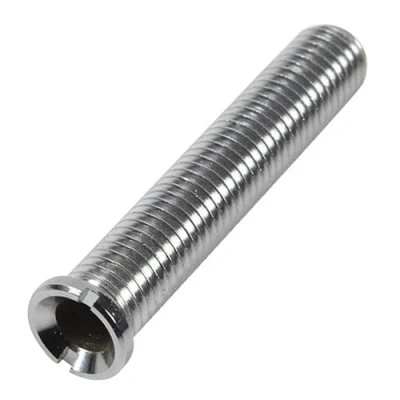 Image of M12 x 70 mm Kitchen Sink Basket Screw, Hollow Screw Sink, Brass for Strainer Valves, Plug, (Silver)