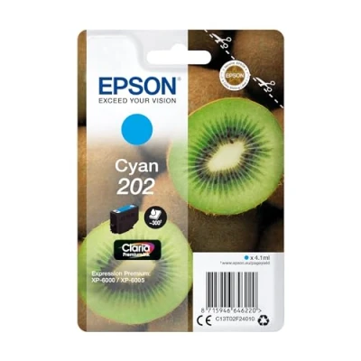 Image of Epson Kiwi Singlepack Cyan 202 Claria Premium Ink